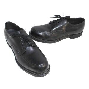 KNAPP safety shoes black leather oxfords steel toe, oil resistant men's size 10C